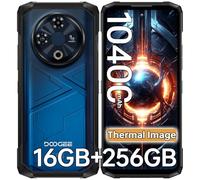 DOOGEE Fire 6 Telephone Portable Incassable avec Thermique Caméra, 16Go(6+10)/256Go Smartphone Incassable Android 14, 50MP+8MP, 10400mAh Antichoc, 6.56" HD+/NFC/Doble Sistema/IP68/4G Triple Slot Carte