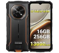 DOOGEE Fire 7 movil Irrompible 5G, Batería 13000mAh, 16GB+256GB/2TB, Android 15 Teléfono Movil, Cámara 64MP, 6,6" HD+ 90Hz, Dual SIM/NFC/GPS