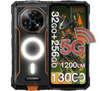 Doogee Fire 7 Pro 32GB 256GB 6.56" 90Hz 5G Dual SIM Batería 13000mAh Carga 33W Android 15 Naranja