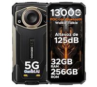 DOOGEE Fire 7 Ultra Movil Resistente 5G, 13000mAh/33W 32GB+256GB, 6,6" Móvil Irrompible Android 15, 64MP+16MP Smartphone NFC, Widevine L1/Face ID/GPS Telefono Rugerizado con M6 Auricular Walkie Talkie