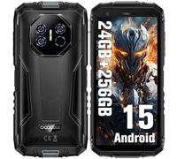 DOOGEE Fire3 Ultra Movil Irrompible Android 15, 24GB + 256GB /2TB, 8250mAh Móvil Todoterreno, 16MP+20MP Visión Noche, 5.5" IPS Display Móvil Rugerizador Indestructible, Widevine L1 Dual 4G IP68 NFC