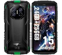 DOOGEE Fire3 Ultra Movil Irrompible Android 15, 24GB + 256GB /2TB, 8250mAh Móvil Todoterreno, 16MP+20MP Visión Noche, 5.5" IPS Display Móvil Rugerizador Indestructible, Widevine L1 Dual 4G IP68 NFC