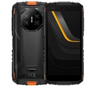 DOOGEE Mini Teléfono Resistente Fire 3 Pro, 5,5" HD+, Cuerpo Compacto+Agarre Fácil, 16GB+128GB, Larga Duración Batería 8350mAh, IA Gemini, Cámara 16MP+8MP, Smartphone Antigolpes IP68, NFC GPS Naranja