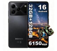 DOOGEE Note56 Pro Teléfono Movil Andriod 16,32GB+128GB/TF 2TB Moviles Libres,6.56" HD+ IPS 90Hz Móvil 6150mAh,13MP+8MP Cámara,Octa Core,8.45mm Cuerpo Smartphone,Doble SIM/NFC/GPS/OTG/Face ID