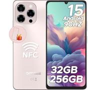 DOOGEE Note 58 Pro Telefono Movil Libre Andriod 15, 32GB+256GB Smartphone Octa Core 6.75" HD+ 90Hz Móvil, Batería 6250mAh, 16MP+8MP, Teléfono Móvil 8.6mm, Dual SIM 4G/ GPS/NFC/Huella Dactilar Oro