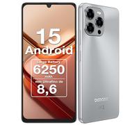 DOOGEE Note 58 Teléfono Movil Android 15 (2025), 6250mAh Batería, T7250 Octa Core, 32GB+128GB Smartphone, 6,56" HD+ IPS 90Hz, 16MP+8MP, Cuerpo de 8,6mm Telefono, Face ID/NFC/OTG/GPS/Doble SIM 4G Movil