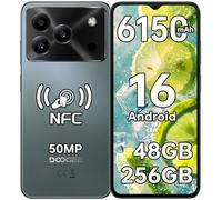DOOGEE Note56 Plus Teléfono Movil Andriod 16,48GB+256GB/TF 2TB Moviles Libres,6.56" HD+ IPS Móvil 6150mAh,50MP+8MP Cámara,8.45mm Cuerpo Smartphone Octa Core,Doble SIM/NFC/GPS/OTG/Face ID