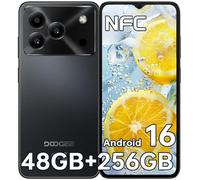 DOOGEE Note56 Plus Teléfono Movil Andriod 16,48GB+256GB/TF 2TB Moviles Libres,6.56" HD+ IPS Móvil 6150mAh,50MP+8MP Cámara,8.45mm Cuerpo Smartphone Octa Core,Doble SIM/NFC/GPS/OTG/Face ID
