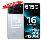 DOOGEE Note56 Pro Android 16 Gemini AI, batería de 6150 mAh, 32 GB de RAM (4 + 28), 128 GB de ROM, compatible con Widevine L1 4 Go Go Natural