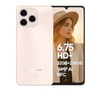 DOOGEE Note58 Pro Móvil 4G Android 15, 32GB RAM + 256GB ROM, Batería 6250mAh, Pantalla 6.75 Pulgadas HD+ 90Hz, AI Camara 16MP, Octa-Core, Dual SIM, NFC, Smartphone Libres, 2025, Dorado