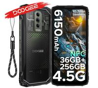 DOOGEE N55 Smartphone 9GB(4GB+5GB )+128GB Face Unlock 6.56" 90Hz IPS Screen 5150mAh UNISOC T606 AI Triple Camera Android 14 4GB 128GB Black