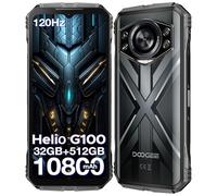DOOGEE S Cyber Pro Movil Irrompible 2025, 32GB+512GB/2TB Movil Resistente, Helio G100 Octa Core, Móvil Rugerizado 10800mAh/33W, 6.6" FHD+ 120Hz, 50MP+32MP+20MP Visión Noctura, IP68/Face ID/NFC/GPS