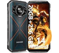 DOOGEE S Cyber Teléfono móvil, 6,58 Pulgadas Android 14 teléfono móvil, Batería Grande 10800mAh, 20GB RAM+256 GB ROM/1 TB, 50MP+5MP+16MP, Chip Octa-Core, NFC, Huella Lateral, GPS, Doble SIM