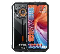 DOOGEE S Punk 4G Móviles Resistente (2024), Octa Core, 16 GB + 256 GB, 10800 mAh / 33 W Teléfono, Rugged Smartphones Libres, 50 MP + 16 MP, Android 14, 6.58'' FHD+, IP68/IP69K/Dual SIM/NFC Negro