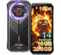 DOOGEE S Punk Telefono Movil Irrompible Android 14,16GB+256GB(TF 1TB), 10800mAh Batería 33W, 6.58”Pantalla FHD+, Cámara 50MP+16MP Movil Resistente 4G /IP68/NFC/OTG/Face ID/Huella/Efecto Luz LED