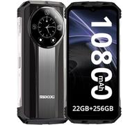 DOOGEE S110 Smartphones Libres (2023), Helio G99 22GB + 256GB, 10800mAh/66W, Rugged 4G Móviles, 50MP (Infrarossi 24MP)+ 16MP + 32MP, Android 13 6,58 pollici, OTG/GPS/NFC/IP68IP69K/Mirar Plata