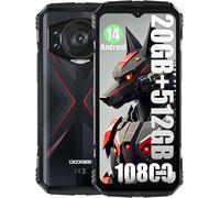 DOOGEE S118 4G Móviles(2025), Helio G99 Octa Core, 20 GB + 512 GB, 10800 mAh / 33 W Teléfono, Rugged Smartphones Libres, 50 MP (Infrarossi 8 MP) + 32 MP, 6.58'' FHD+ Negro