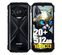 DOOGEE S118 4G Móviles(2024), Helio G99 Octa Core, 20 GB + 512 GB, 10800 mAh / 33 W Teléfono, Rugged Smartphones Libres, 50 MP (Infrarossi 8 MP) + 32 MP, Android 14, 6.58'' FHD+ Negro