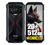 DOOGEE S118 4G Móviles, Helio G99 Octa Core, 20 GB + 512 GB, 10800 mAh / 33 W Teléfono, Rugged Smartphones Libres, 50 MP (Infrarossi 8 MP) + 32 MP, Android 14, 6.58'' FHD+ Rojo