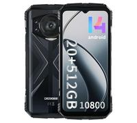 DOOGEE S118 Inteligente Resistente Teléfono Móvile,20GB RAM 512GB ROM Smartphone Libres Android 14,Pantalla Waterdrop HD+ de 6,58",AI Cámara de 50MP+12MP+8MP+32MP, IP68/IP69K/NFC (Plata)