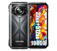 DOOGEE S118 Plus Móviles 4G Libres, 10800 mAh, Helio G100 32GB + 512GB, 6.58" FHD+, 50 MP + (12 MP Night Vision) + 32 MP Smartphones Libres, Android 14, NFC Negro