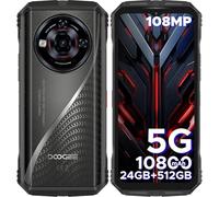 DOOGEE S118 Pro 5G Movil Irrompible MTK7050 24GB+512GB, 6.6''FHD+/120Hz Móvil Rugerizado, 4K/108MP+20MP Visión Nocturna, 10800mAh(33W), NFC/Huella&Face ID/Doble SIM 5G Movil Resistente