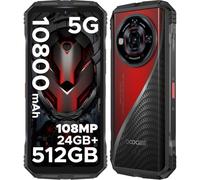 DOOGEE S118 Pro 5G Movil Irrompible MTK7050 24GB+512GB, 6.6''FHD+/120Hz Móvil Rugerizado, 4K/108MP+20MP Visión Nocturna, 10800mAh(33W), NFC/Huella&Face ID/Doble SIM 5G Movil Resistente