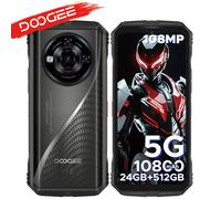 DOOGEE S118 Pro 5G Rugged Phone Dimensity 7050 6.6'' FHD 120Hz 8GB RAM 512GB ROM 10800mAh Battery 8GB 512GB Red