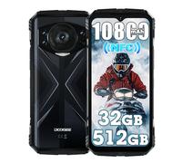 DOOGEE S118 Pro Movil Irrompible 4G,32GB+512GB/2TB Teléfono Movil Resistente, 6,58" FHD+ Pantalla,10800mAh Smartphone Todoterreno, Android 14, 50MP+12MP, Dual SIM/NFC/OTG/GPS/IP68/IP69K, Negro