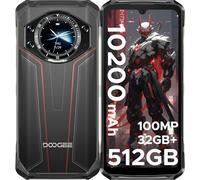 DOOGEE S119 Outdoor Mobile Phone【2026】 Pantalla de 1,32 Pulgadas en la Parte Posterior, 24 GB + 512 GB/TF 2 TB, 10200 mAh 33 W, cámara de 6,72 Pulgadas, cámara de 100 MP Android 14, Smartphone