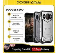 DOOGEE S200 5G teléfono resistente 6,72 "dimensidad 7050 12GB RAM 256GB ROM 100MP AI cámara principal 10100mAh batería NFC Smartphone S200 X 12GB 512GB GN