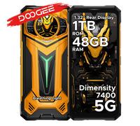 DOOGEE S200 Ultra 5G teléfono resistente 48GB + 1TB 6,72 ''120Hz pantalla 11000mAh batería 66W NFC dimensión 7400 Android 15 Smartphone 12GB 1TB BLACK