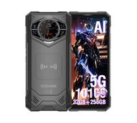 DOOGEE S200 X 5G Móvil Resistente, 6.72" FHD+120GHz Pantalla, 32GB RAM+ 512GB ROM, 100MP+20MP Visión Nocturna AI Cámara, NFC, 1.32'AMOLED Pantalla Trasera, Android 14 Smartphone Negro