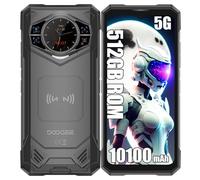 DOOGEE S200 X 5G Móviles, 32GB + 512GB, 10100mAh/33W, 4G Robusto, 100MP + 20MP (Visión Nocturna) + 20MP, 6.72 Pulgada AMOLED FHD+ Smartphones Libres Negro