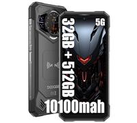 DOOGEE S200 X 5G Móviles Robusto (2025), 32GB + 512GB, 10100mAh/33W, 100MP + 20MP (Visión Nocturna) + 20MP, Android 14 6.72 Pulgada AMOLED FHD+ Smartphones Libres (Negro)