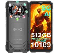 DOOGEE S200 X [2025] Movil Irrompible 5G, 32GB RAM+512GB ROM(2TB) DDR5 10100mAh 6.72”FHD+120Hz, 100MP+Pantalla Trasera AMOLED 1,32 Teléfono Movil Indestructible IP68 WIFI6/FACEID/NFC