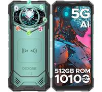 DOOGEE S200 X Telefono Movil Resistente 5G, 32GB RAM+512GB ROM(2TB) DDR5,10100mAh,100MP+20MP Visión Nocturn 6.72”FHD+120Hz Movil Irrompible Android 14 Pantalla Trasera AMOLED de 1,32/WIFI6/Huella/NFC