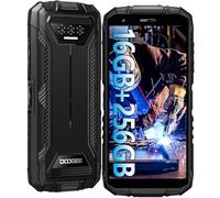 DOOGEE S41 MAX Moviles Resistentes 2024, 16GB RAM + 256GB ROM/1TB, 6300mAh Batería, Android 13 Móvil Irrompible, 13MP+8MP, 5.5" HD+ Teléfono Todoterreno, IP68/69K/Dual 4G SIM/Face ID/OTG/NFC (Black)