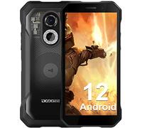 DOOGEE S61 Pro Telefono Movil Irrompible 8GB+128GB, 512GB SD, 48MP+20MP Visión Nocturna Cámara, 6" HD Pulgadas, 5180mAh Batería, Movil Resistente 4G Dual SIM/IP68IP69K/Huella Dactilar/NFC/OTG-Face ID