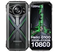 DOOGEE Scyber Pro Telephone Portable Incassable【2025】 Helio G100, 32GB+512GB/2TB,10800mAh 33W, 6.6” FHD+ 120Hz, Caméra IA 50MP+32MP, Android 14 Smartphone Incassable, BT5.2/4G Dual SIM/OTG/NFC/Face ID