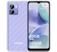 DOOGEE Smartphone N50 Pro Ohne Vertrag [2024], 20GB RAM 256GB ROM (1TB TF), Android 13 Smartphone, 6,52" HD+ Handy Ohne Vertrag, Octa-Core, 50MP + 8MP, 4G Dual SIM/Face ID / Fingerabdruck, 4200mAh