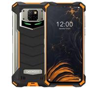DOOGEE Smartphone Resistente S8P 10000mAh Batería, Octa-Core 6GB + 128GB Android 10, Cámara Cuatro 21MP, 6.3 "FHD + Corning Gorilla Glass, Carga Inalámbrica, IP68 Teléfono Móvil Antigolpes Naranja