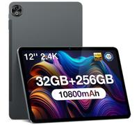 DOOGEE T20 Ultra Tablet 12 pulgadas 32 GB RAM 256 GB ROM (2TB TF) Helio G99 Octa-Core Android Gaming Tablet, 10800 mAh, pantalla 2.4 K, 16 MP+8 MP Dual SIM, 4G LTE /5G WiFi/GMS/GPS/Widevine L1 gris