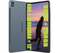 DOOGEE T20 Ultra Tablet PC, 32 GB Ram + 256 GB ROM (TF 2TB) Helio G99 Octa-Core, akku 10800mah, 12" 2.4K Pollici Tablette, TUV Certificado, 16MP + 8MP, GPS Gescihts ID Japan Audio Gris