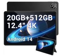 DOOGEE T30 MAX Android 14 Tablet PC 2024, 4K 12.4 Pulgadas 20GB RAM + 512GB ROM 2TB, 10800mAh/33W, 50MP+20MP Front, Helio G99 Octa Core, 2560 * 1600, Widevine L1, 4G LTE/5G WiFi/OTG/GPS