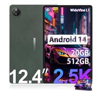 DOOGEE T30 MAX Tablet 12 pulgadas Android 14, 4K IPS, 20 (8+12)GB RAM 512GB ROM (2TB TF), 10800mAh/33W, Helio G99 Octa-Core, 2.2GHz, 2560x1600, 50+20MP, Widevine L1, reconocimiento lateral de huellas