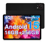 DOOGEE T30S 2025 Nuevo Android 15 Tablet 11 Pulgadas 16GB+256GB/1TB TF Octa-Core, 2.4K Display, 8580mAh, 4G-LTE Android Tablet, Bluetooth 5.0+2.4G/5G WiFi Tableta, 13MP+8MP, GPS, Tipo C, Negra