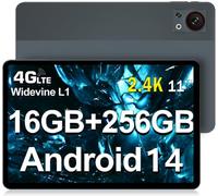 DOOGEE T30S Tablet 11 Pulgadas 16GB RAM 256GB ROM/1TB TF, 2.4K Tablets Android 13 Octa Core, Tableta Batería 8580mAh, TÜV SÜD Certificado y 4 Hi-Res Altavoces, Tablet PC Dual SIM 4G y 5G WiFi, Gris