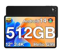 DOOGEE T40 Pro Tablet 12 Pulgadas, Tablet Android 14 20GB RAM+512GB(TF 2TB) Gaming Tablets, Baterías 10800mAh(Type-c) 2.4K Pantalla IPS, Cámara 16MP+8MP/Dual SIM 4G/5G WiFi/BT5.0/Octa Core