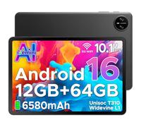 DOOGEE Tab A9 Android 16 Tablet 10 Pulgadas Gemi AI, Unisoc T310, Tablet para Niños 6580mAh, 12GB RAM/64GB ROM, Cámara Principal 8MP, Tablets Altavoces Duales, Bluetooth 5.0, OTG, Jack 3.5mm, Face ID
